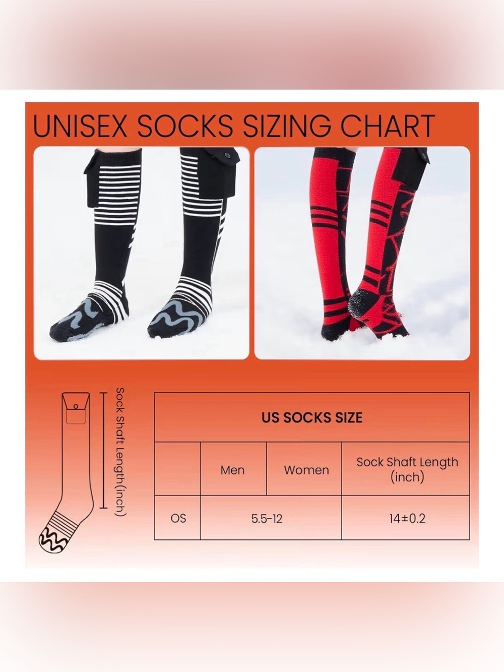 Electric Heated Compression Socks - Picture 6 of 6